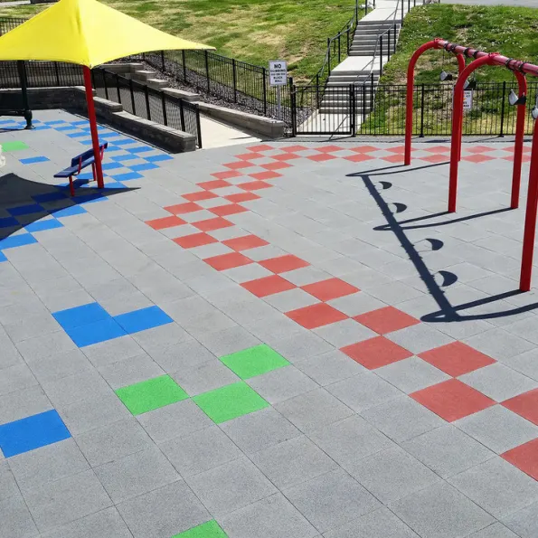 Rubber Tiles Playground Safety Surfacing