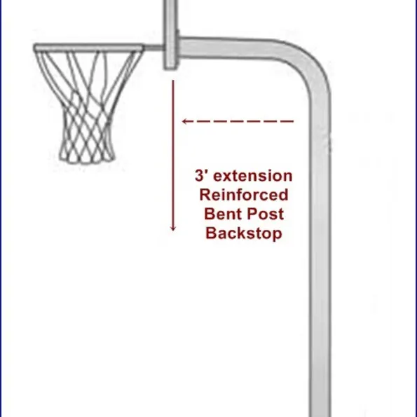 Complete Bent Post Backstop