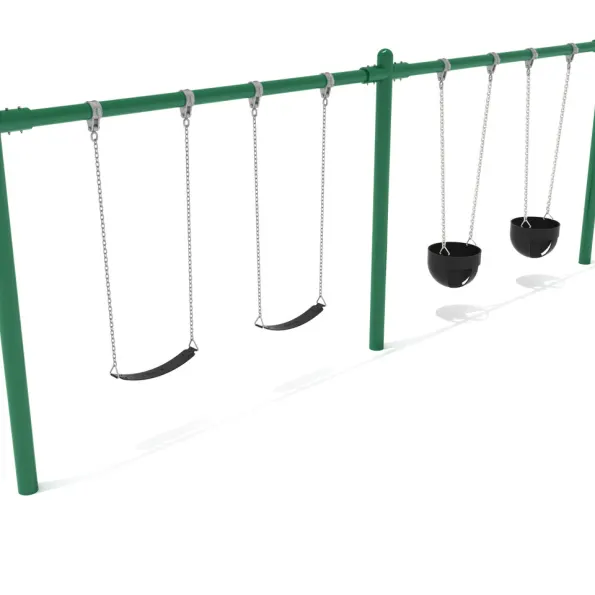 2-Bay Single Post Swings