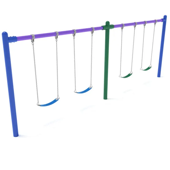 2-Bay Single Post Swings