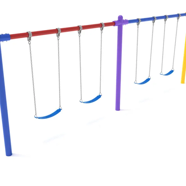 2-Bay Single Post Swings