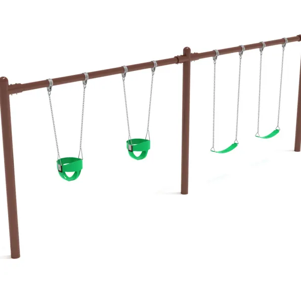 2-Bay Single Post Swings
