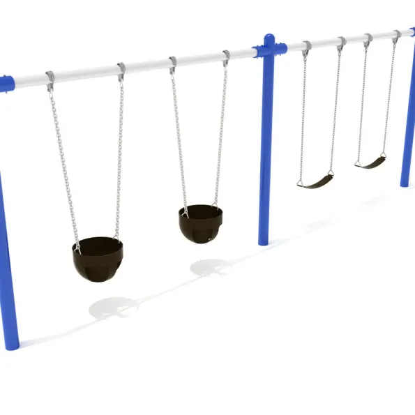 2-Bay Single Post Swings