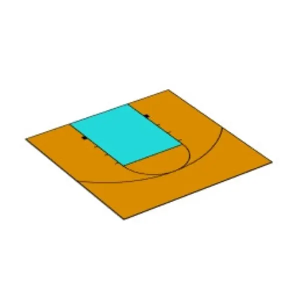 Dominator 30x30 Basketball Court