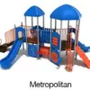 Metropolitan Color Scheme: Posts- Silver; Rails/Climbers- Orange; Roofs/Slides/Panels- Pacific Blue