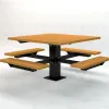 Square Picnic Pedestal T-Table thumbnail 7