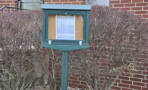 Outdoor Hinged Message Board - Small