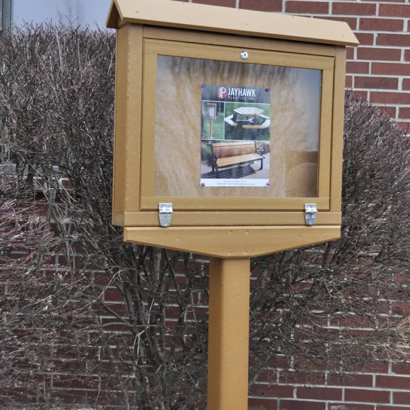 Outdoor Hinged Message Board - Small