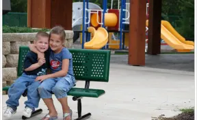 Early Years Bench with Back
