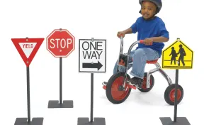 Angeles Traffic/Road Signs- Set of 4