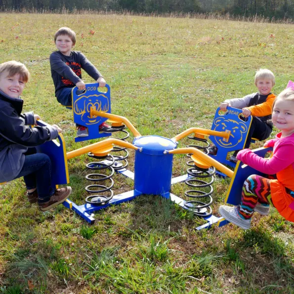 Infinity Animal Spring Bouncer 4-Seat