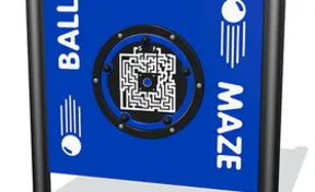 Ball Maze Square Freestanding Panel