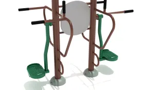 Double Station Pendulum Swing with Leg Lift