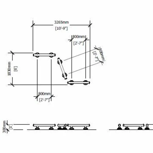 Triple Station Balance Beam