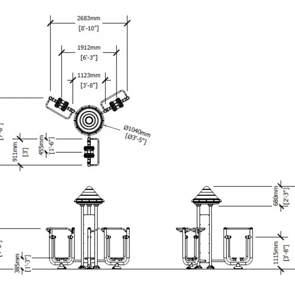 Royal Triple Station Sky Walker