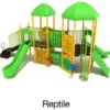 Reptile Color Scheme: Posts/Panels- Sunglow Yellow; Rails/Roofs/Slides/Climbers- Lime Green
