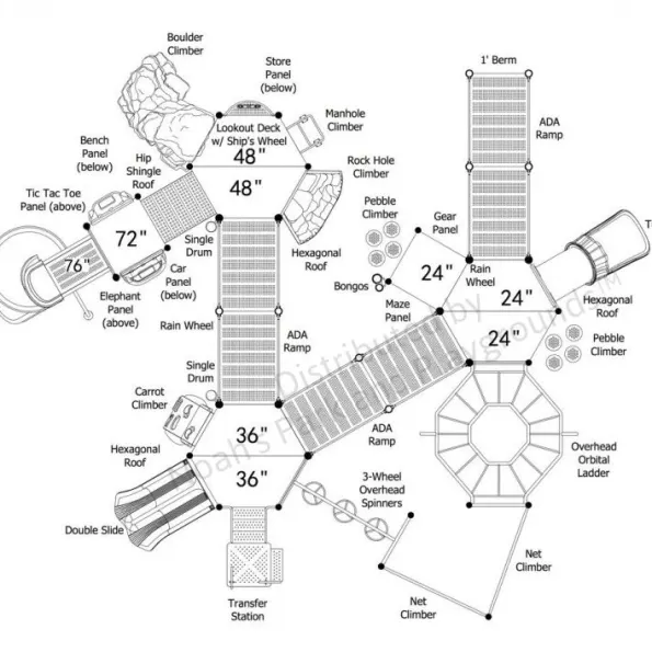 Quaker Mill Inclusive Play Structure