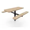 6' Rectangular Single Pedestal Table thumbnail 2