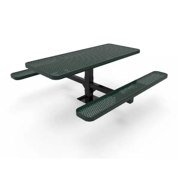 6' Rectangular Single Pedestal Table