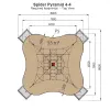 Spider Pyramid 4-4 Net Climber thumbnail 6