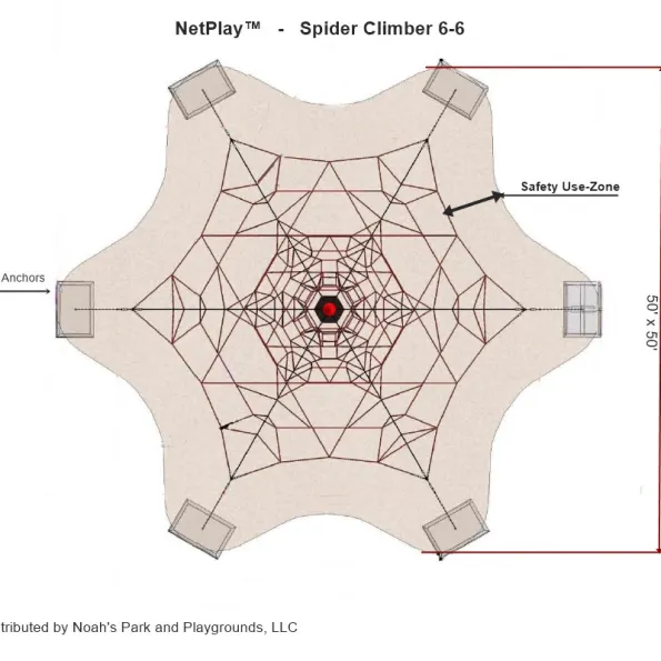 Spider Pyramid 6-6 Net Climber