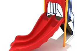 Freestanding 4' Double Right Turn Slide