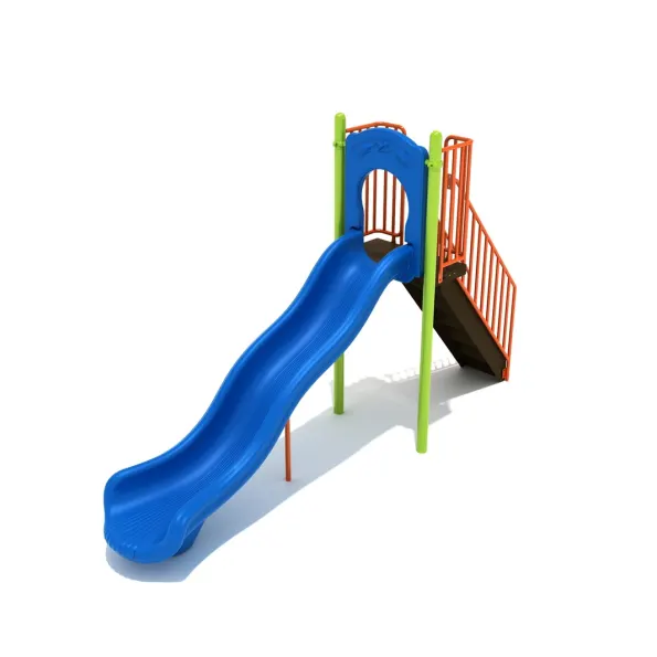 Freestanding Straight Single Wave Slide