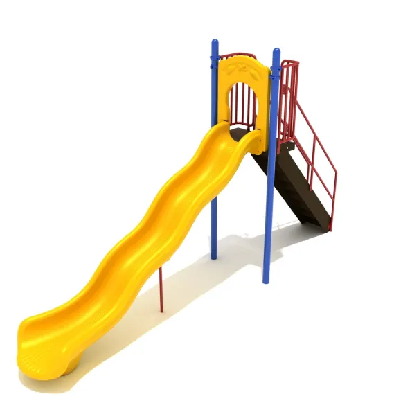 Freestanding Straight Single Wave Slide