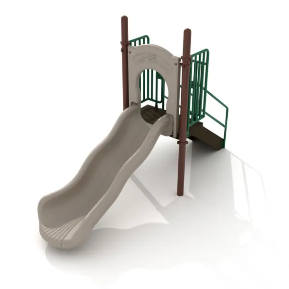Freestanding Straight Single Wave Slide