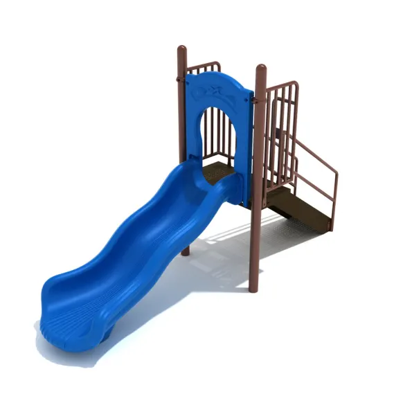 Freestanding Straight Single Wave Slide