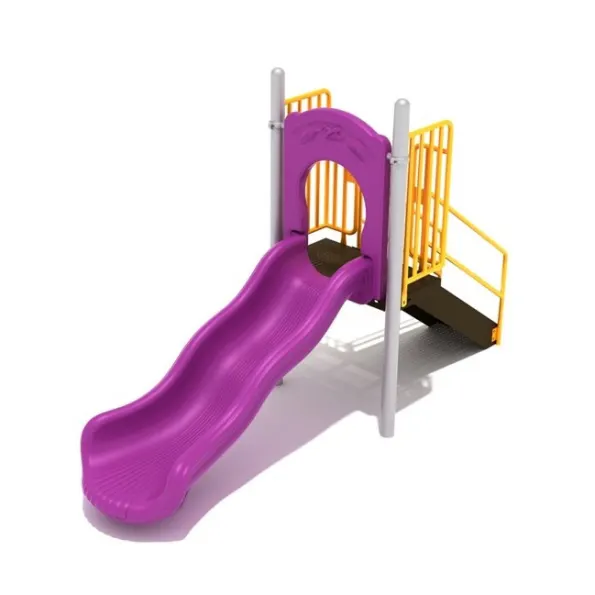 Freestanding Straight Single Wave Slide