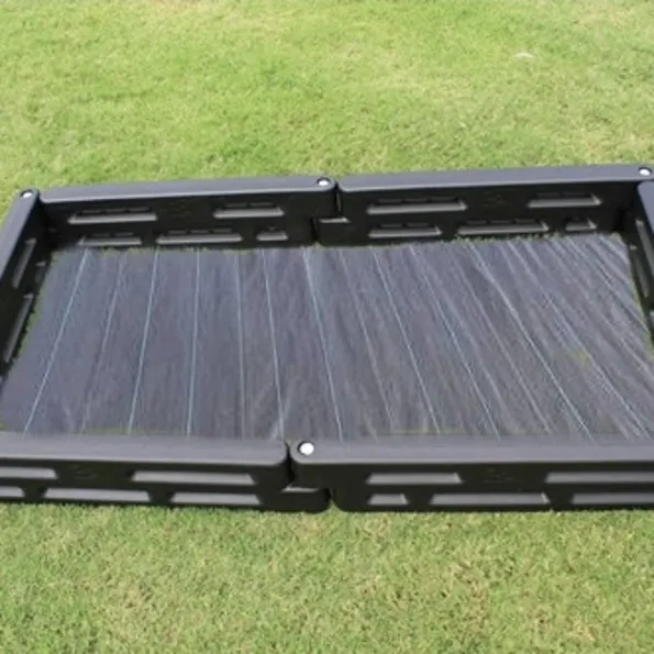 Border Timber Raised Garden Beds with Weed Mat