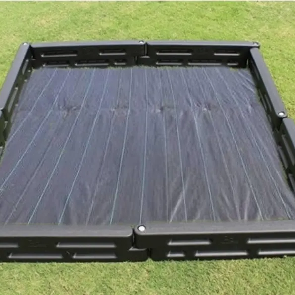 Border Timber Raised Garden Beds with Weed Mat