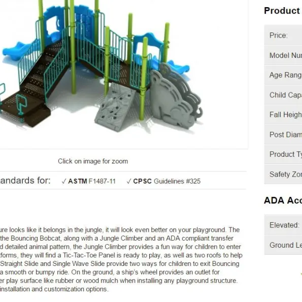 Bouncing Bobcat Tree House Play Structure