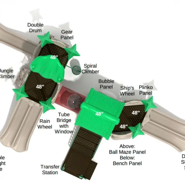 Turbo Turtle Tree House Play Structure