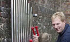 Mirror Chimes Outdoor Instrument