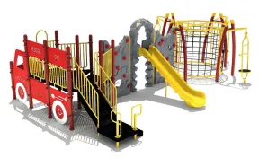 Krebs Fire Truck Themed Play Structure