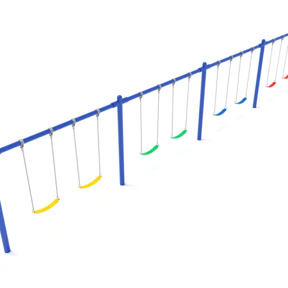 4-Bay Single Post Swings