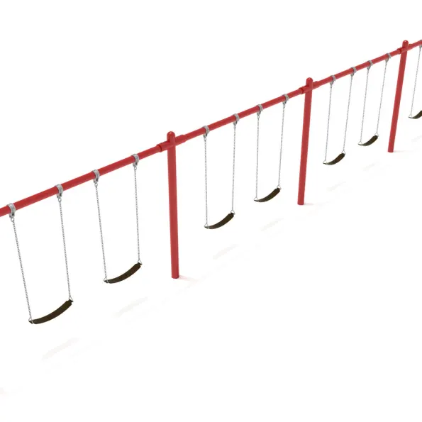 4-Bay Single Post Swings