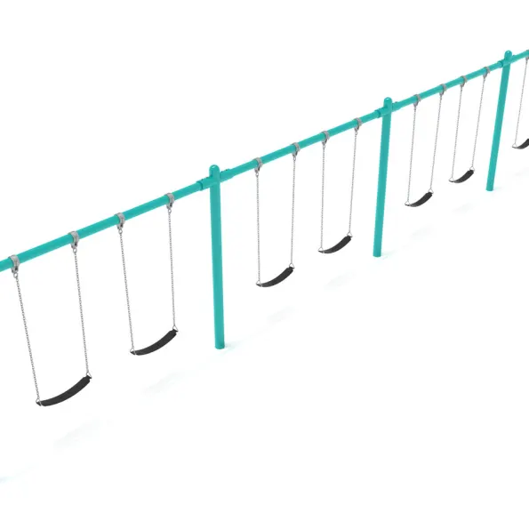 4-Bay Single Post Swings