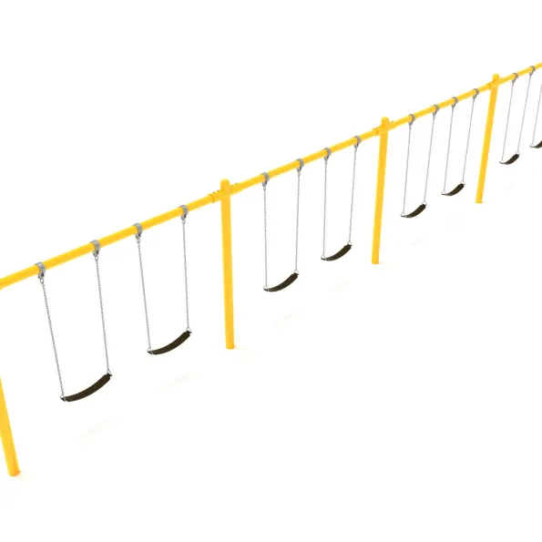 4-Bay Single Post Swings