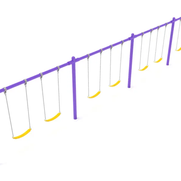 4-Bay Single Post Swings
