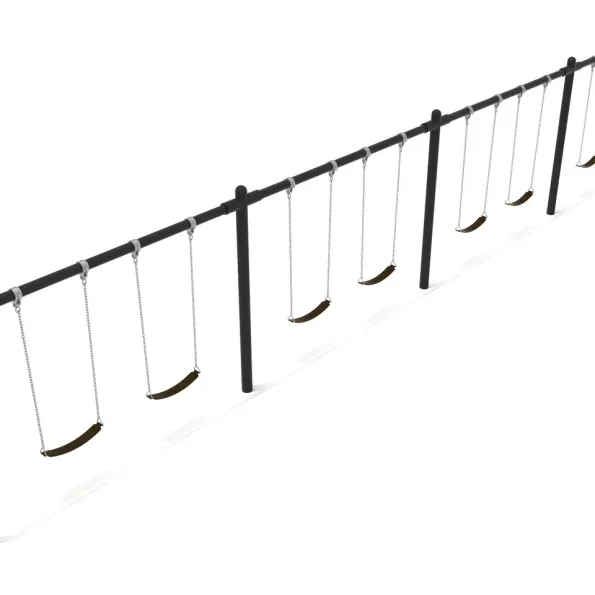 4-Bay Single Post Swings