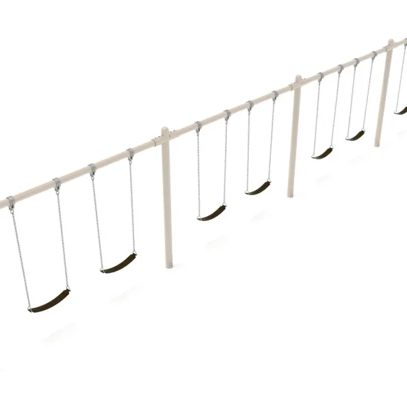 4-Bay Single Post Swings