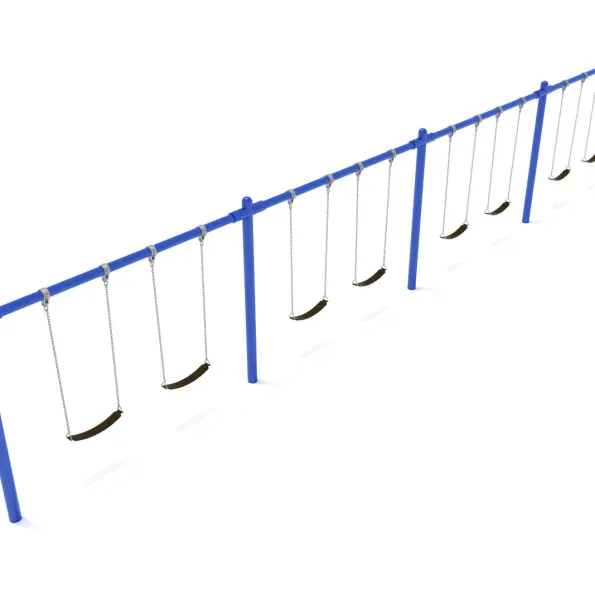 4-Bay Single Post Swings