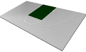 Superior 30x50 Basketball Court