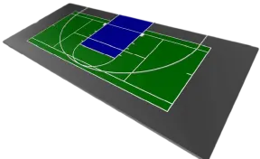 Gladiator 30x60 Multi-Game Court- Basketball & Tennis
