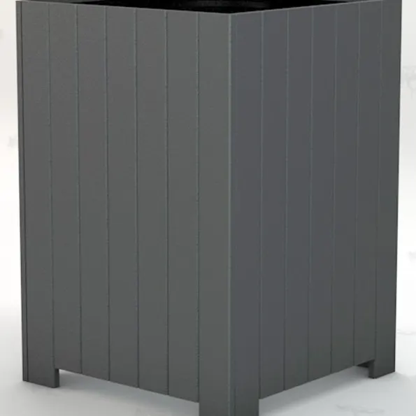 Standard Square Trash Receptacle