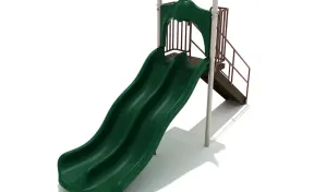Freestanding Double Wave Slide