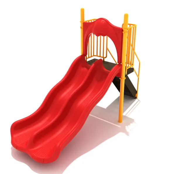 Freestanding Double Wave Slide